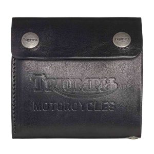 Triumph Leather Wallet Folded Black