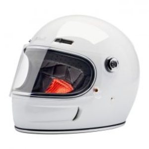 Biltwell Gringo SV Helmet Casco Bianco Lucido